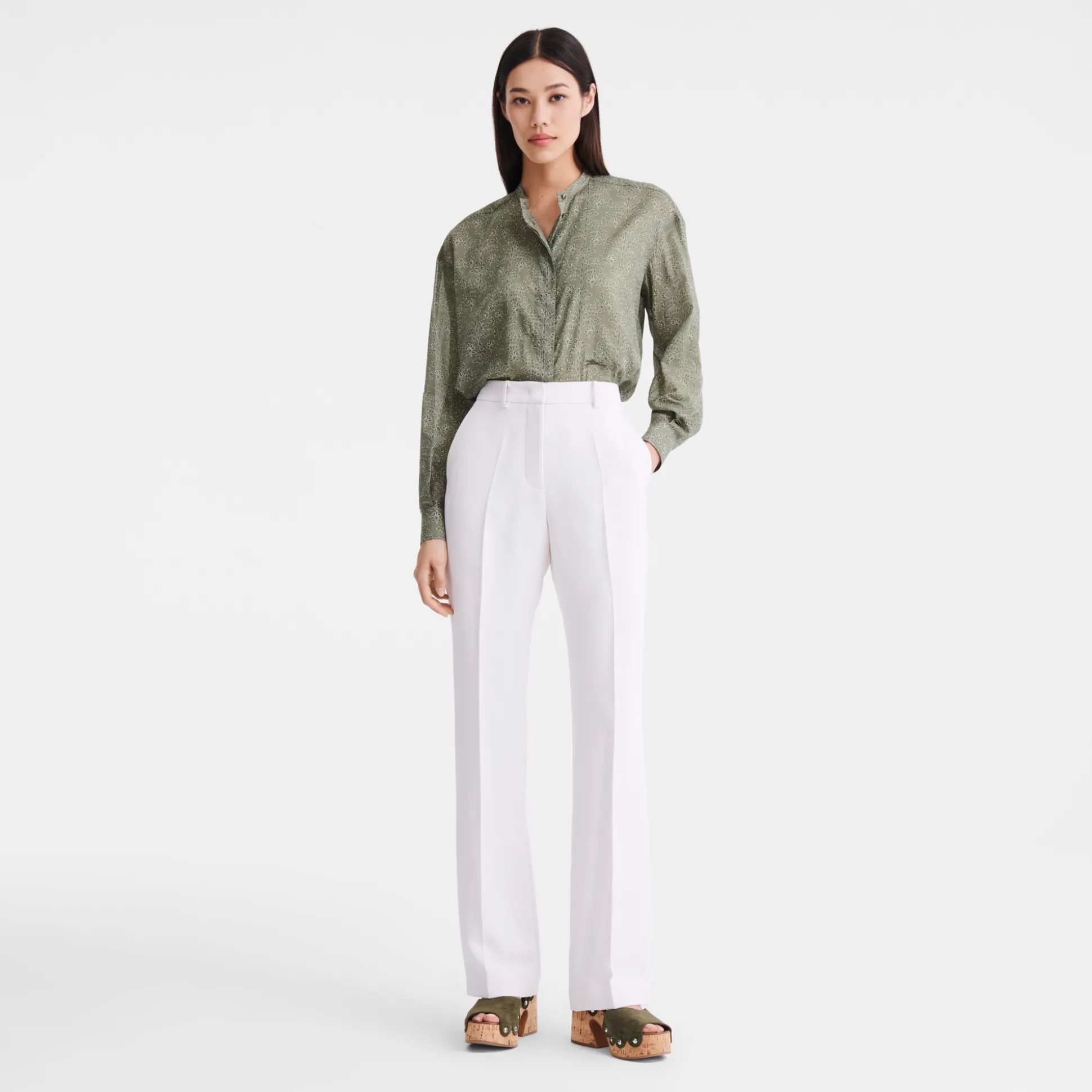 Store Longchamp Pantaloni Greggio