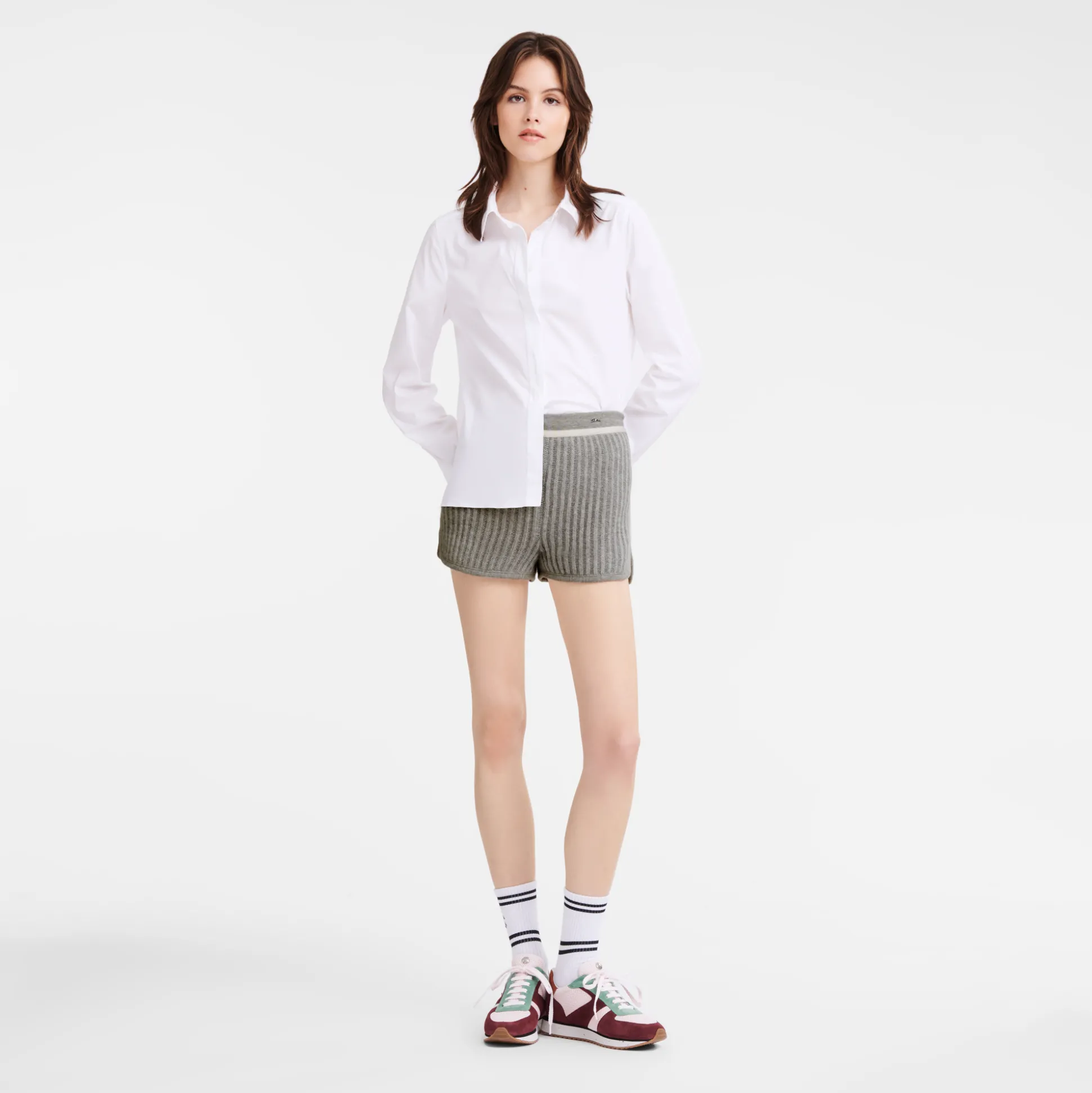 Online Longchamp Pantaloni corti Grigio