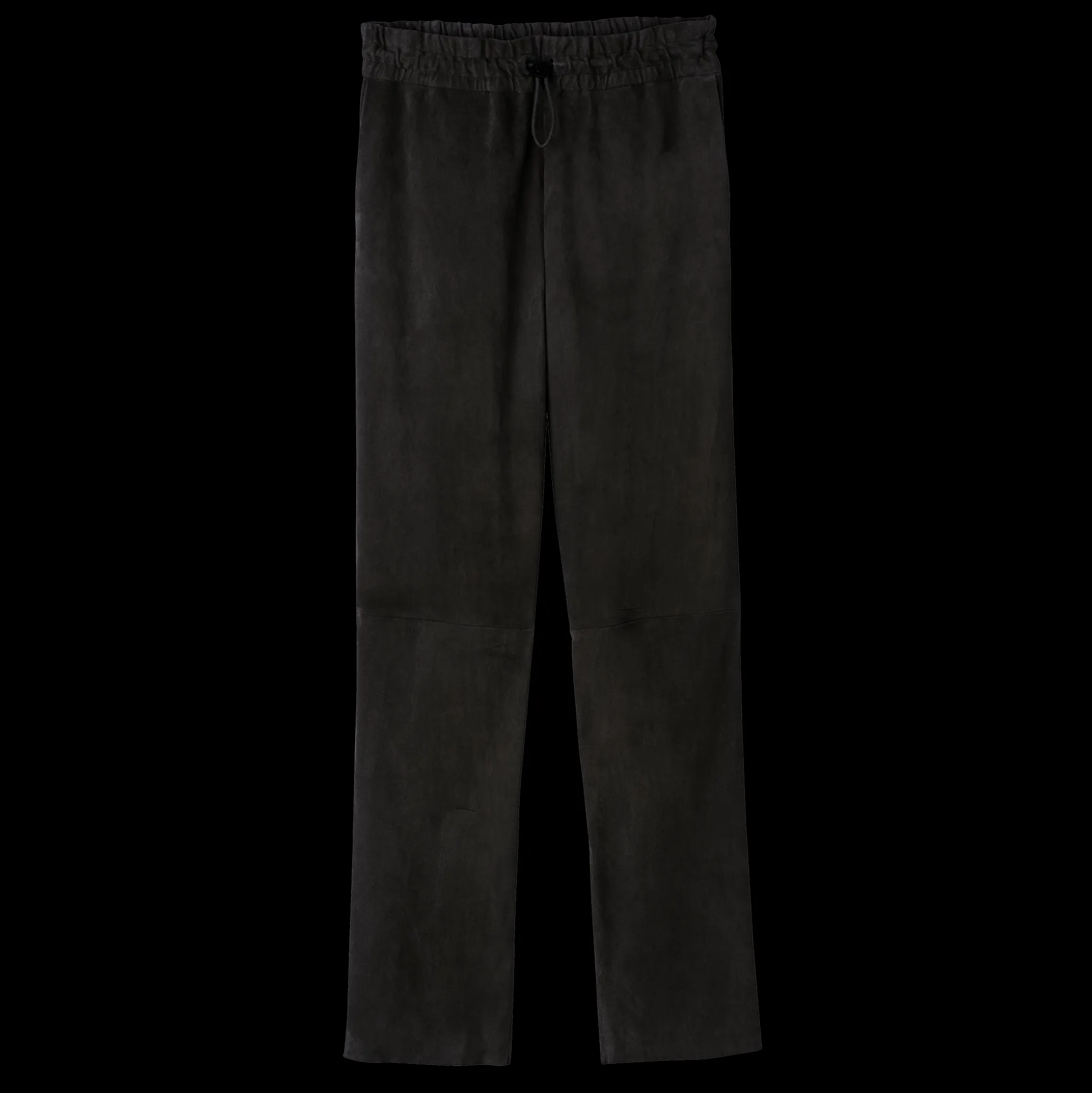 Cheap Longchamp Pantaloni dritti in pelle Nero