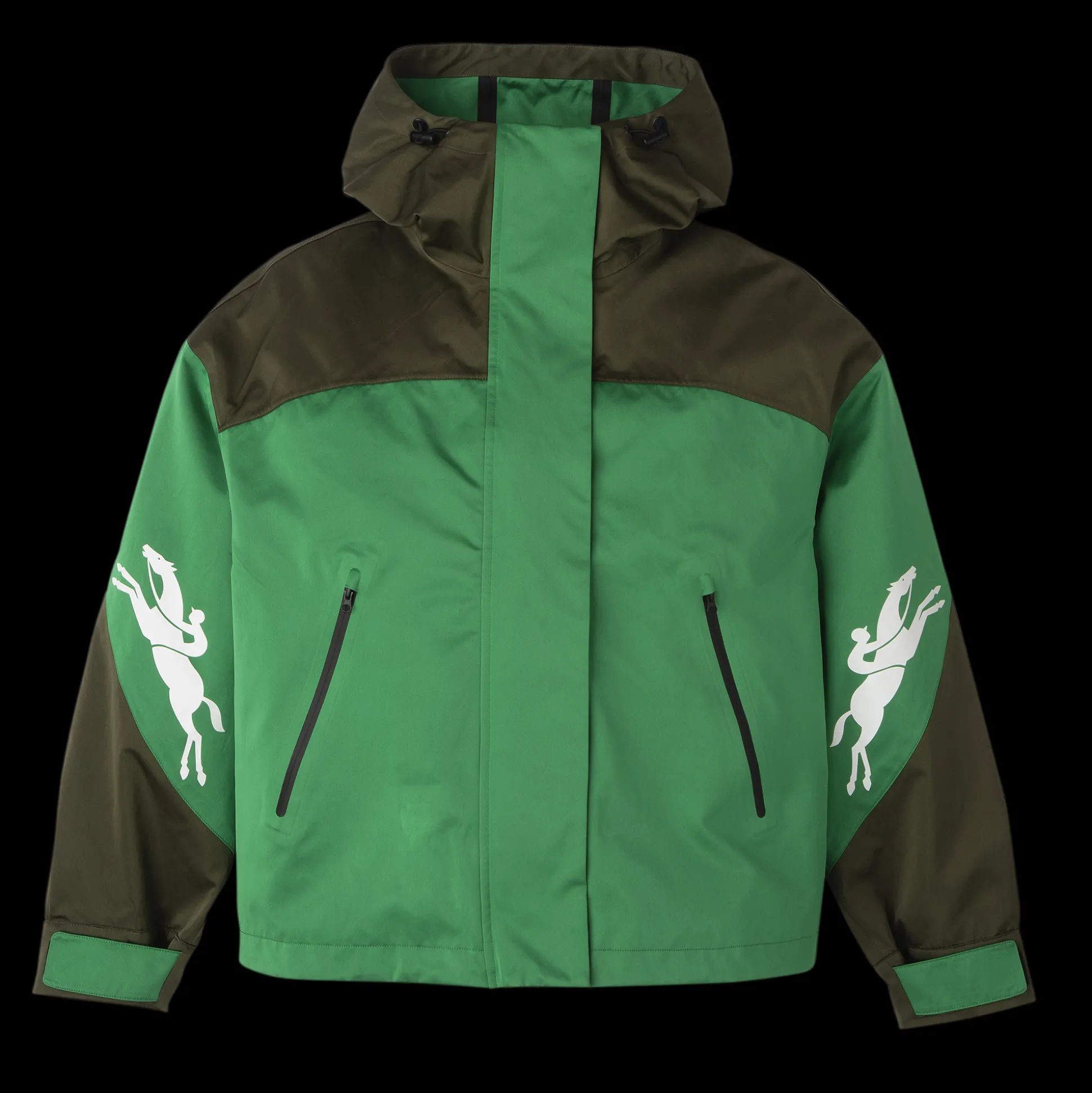 Sale Longchamp Parka corto Kaki/Verde