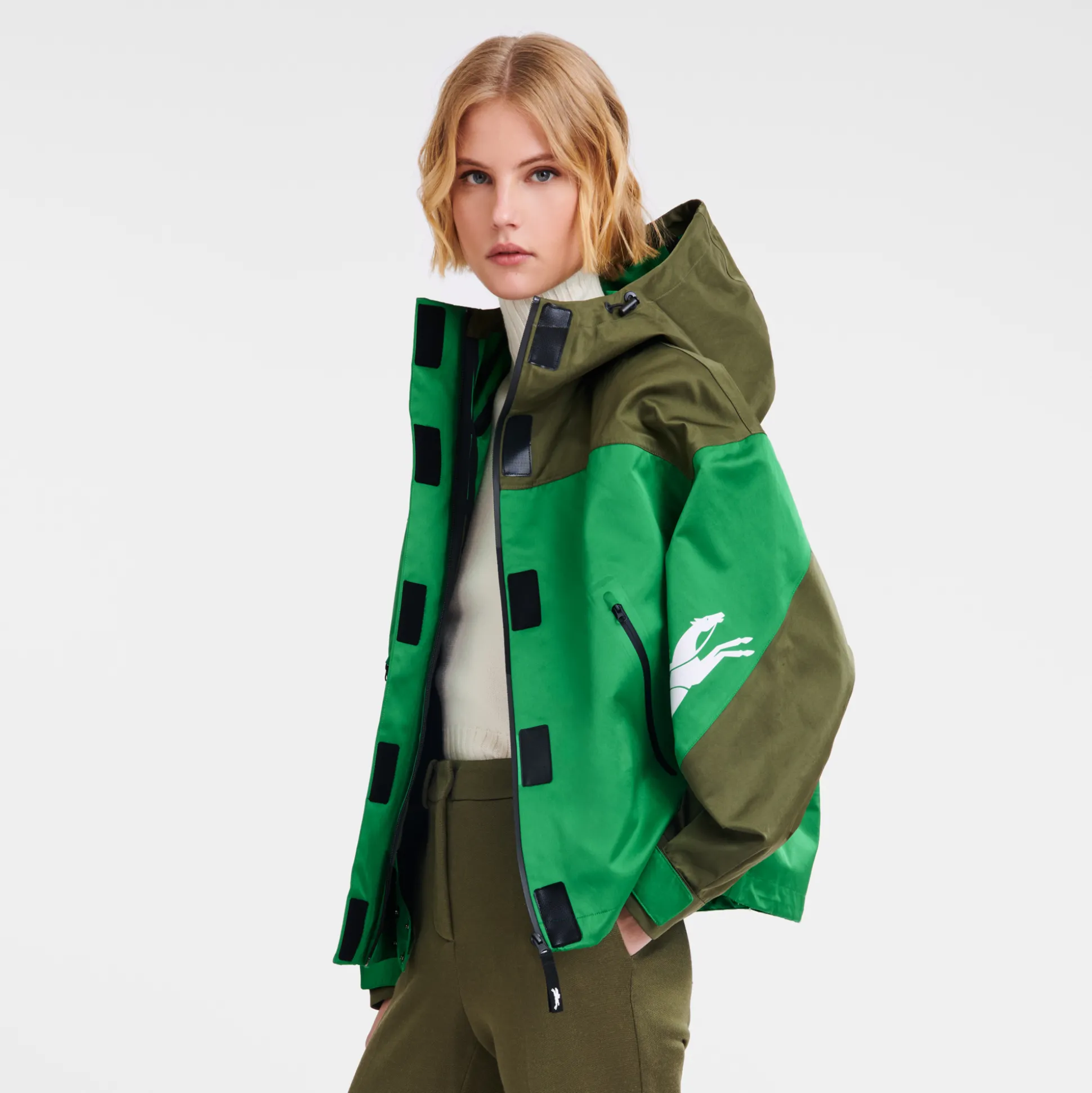 parka_corto_3-1.webp Sale Longchamp Parka corto Kaki/Verde