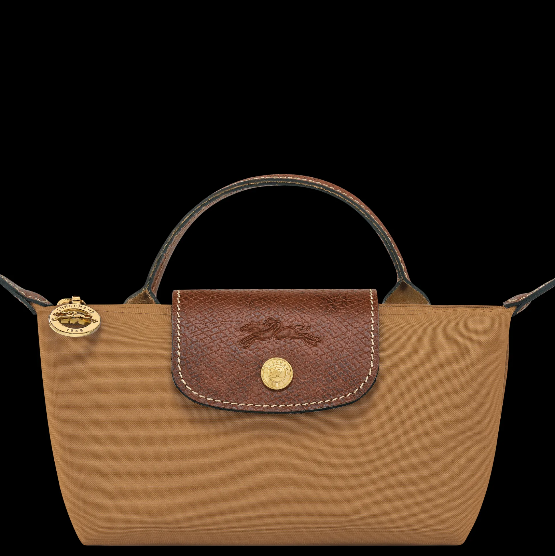 Hot Longchamp Pochette con manico Camoscio