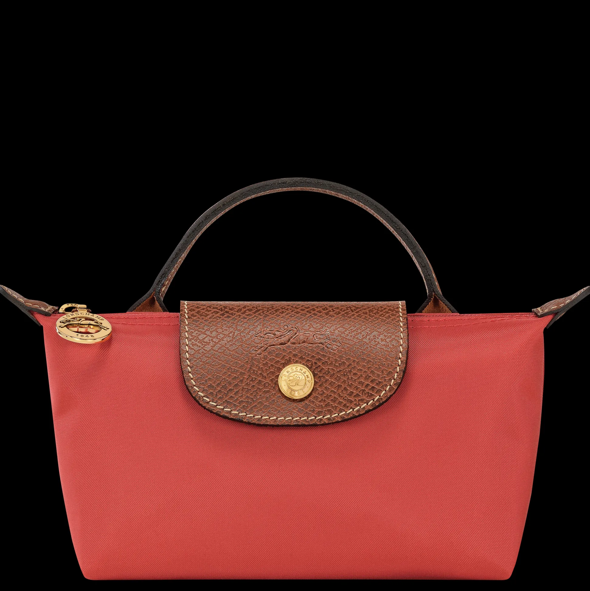 Shop Longchamp Pochette con manico Pomodoro