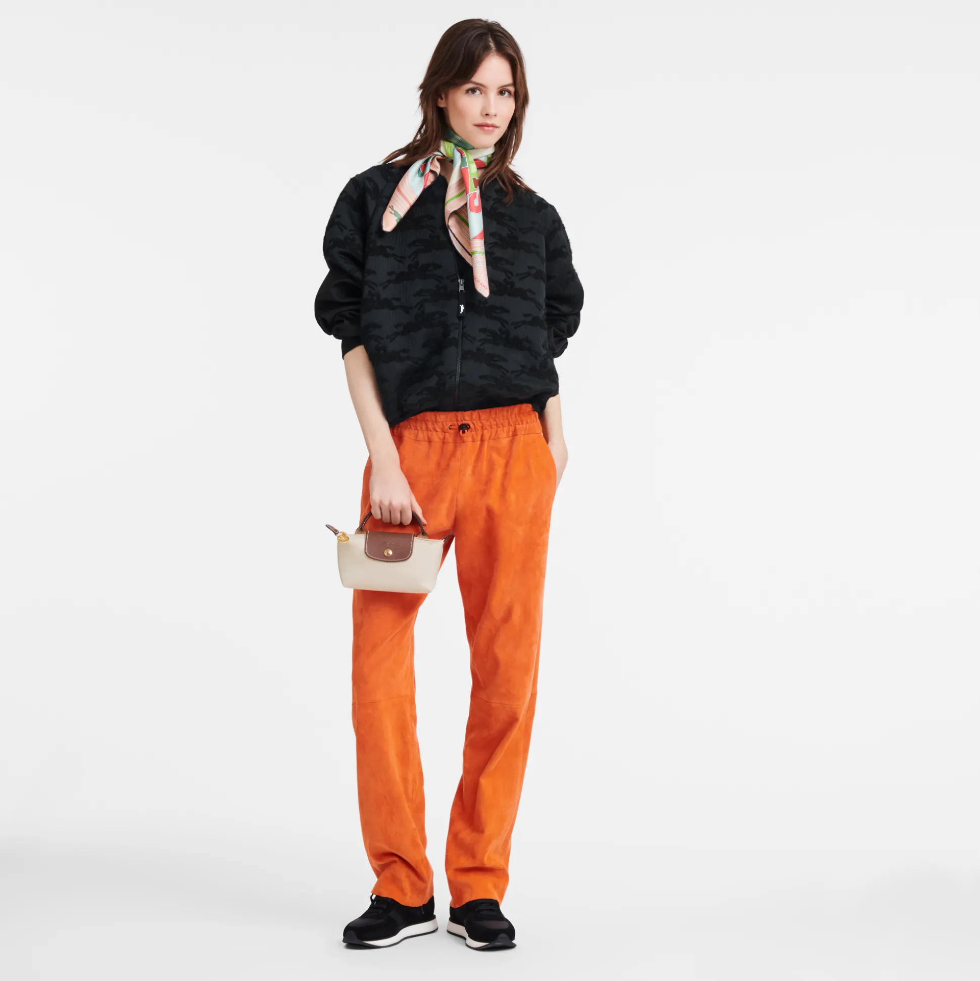 Flash Sale Longchamp Pochette con manico Carta