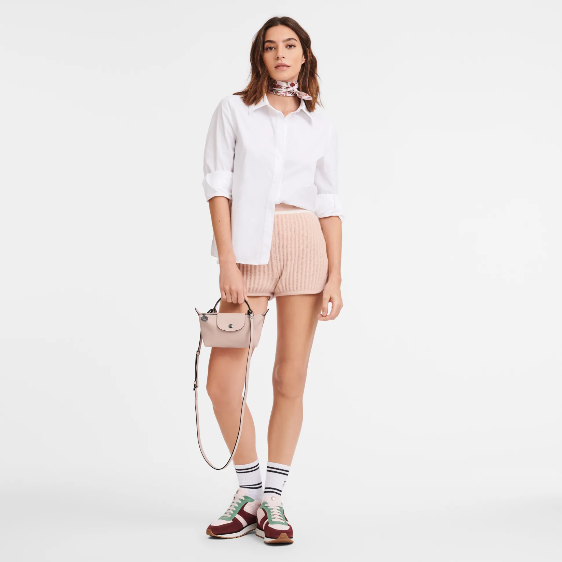 Fashion Longchamp Pochette XS BeigePelle