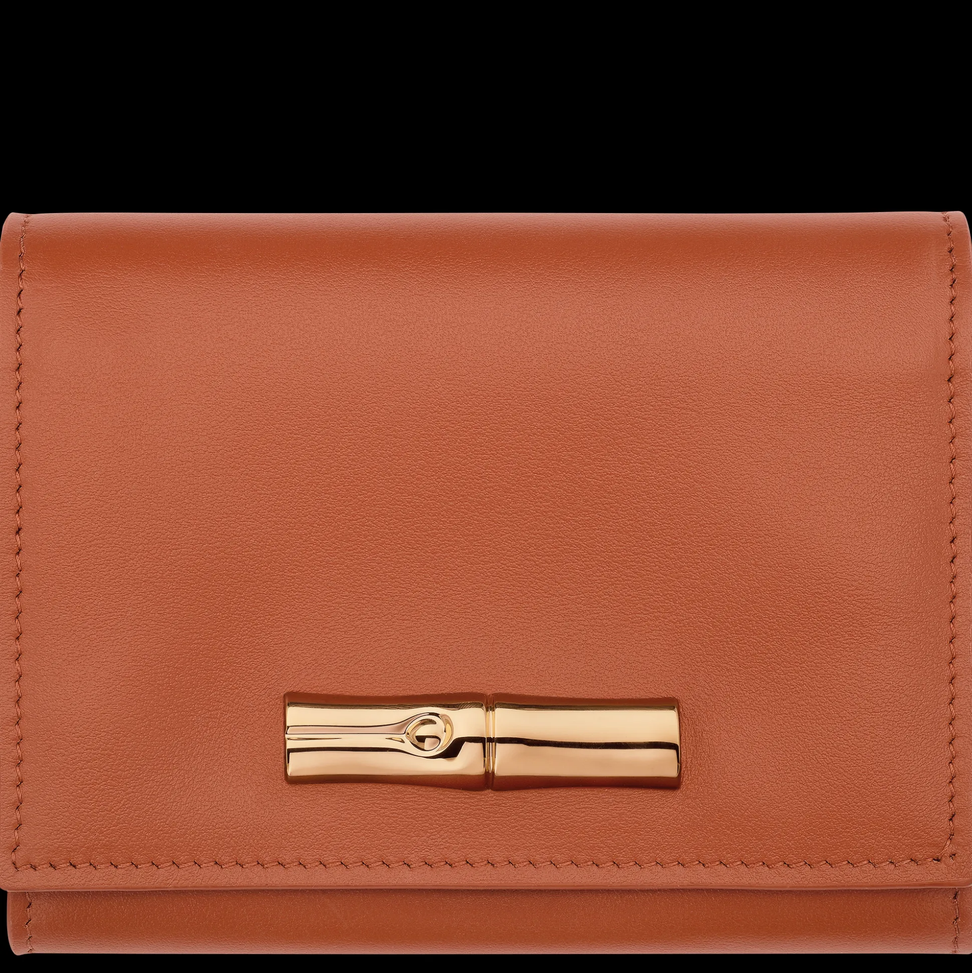 Cheap Longchamp Portafoglio compatto Le Roseau Pelle - Corteccia