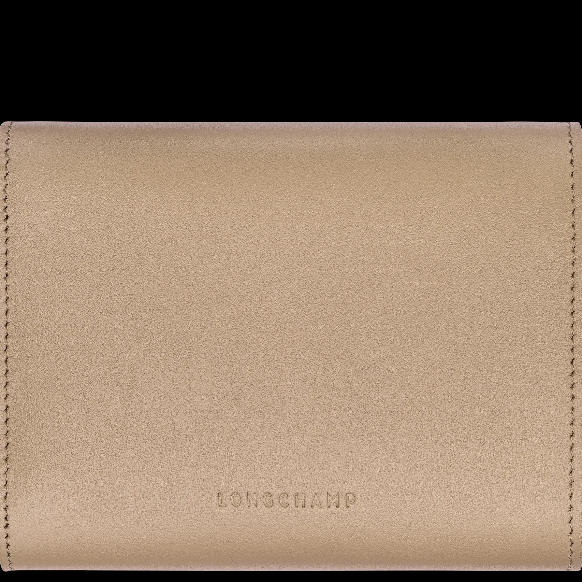 Discount Longchamp Portafoglio compatto Le Roseau Pelle - Radice