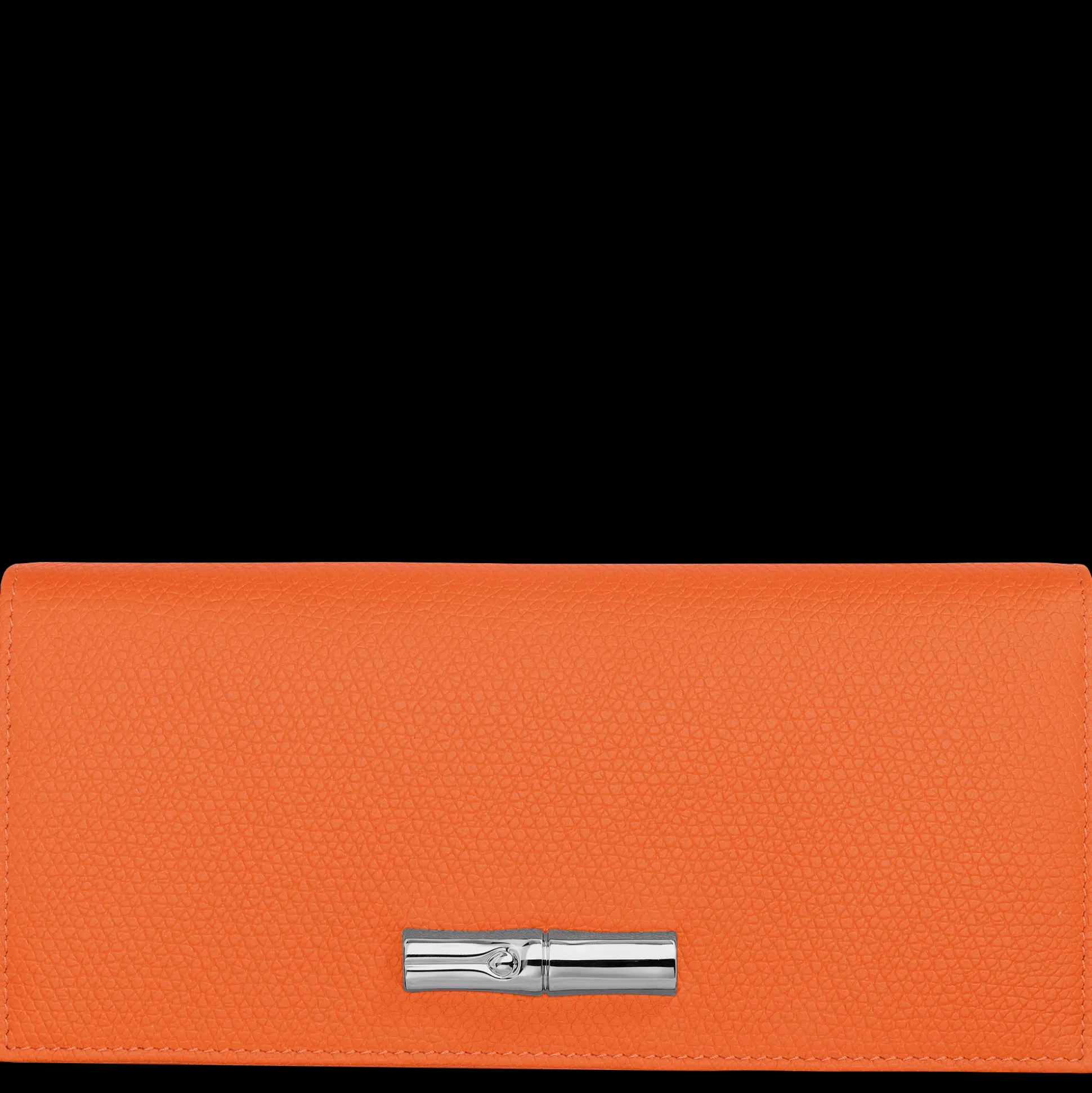 Best Sale Longchamp Portafoglio con patta Le Roseau Pelle - Arancio