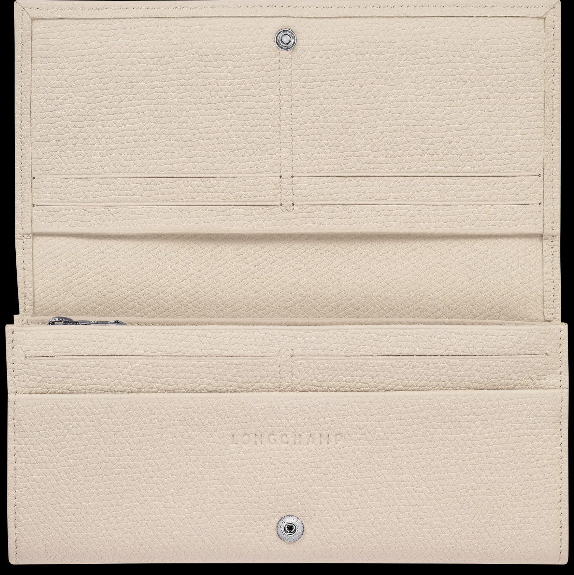 Outlet Longchamp Portafoglio con patta Le Roseau Pelle - Carta