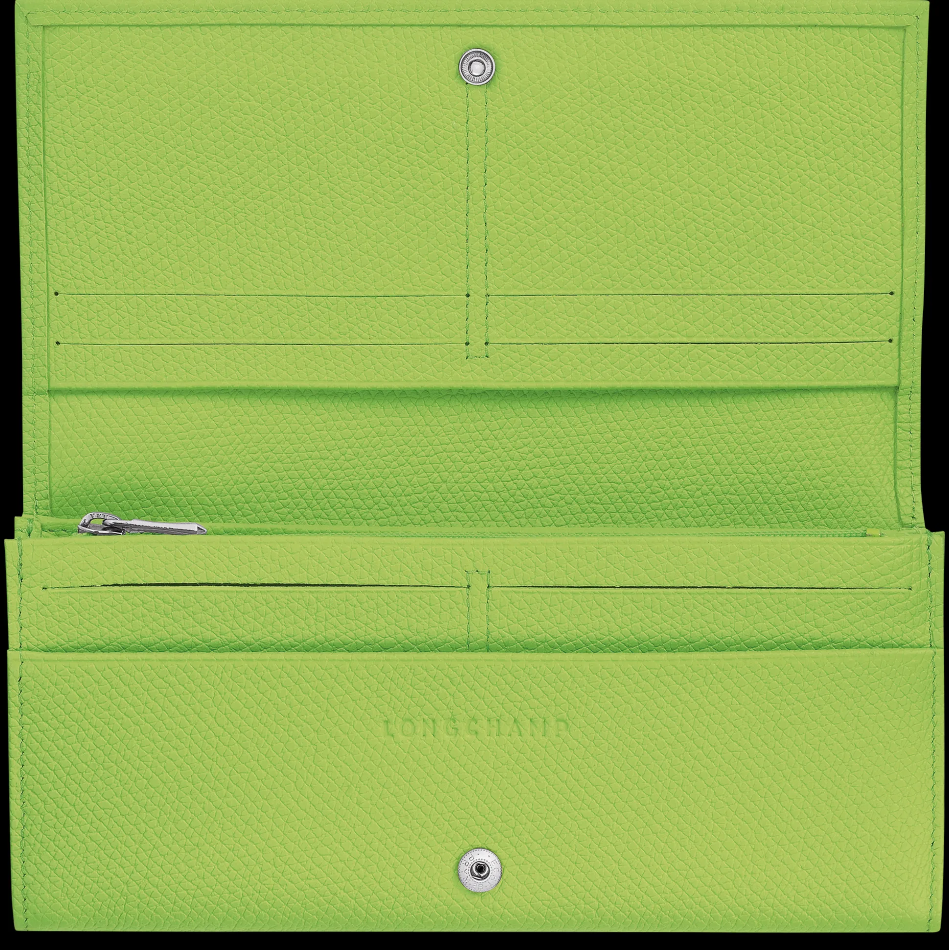 Cheap Longchamp Portafoglio con patta Le Roseau Pelle - Verde