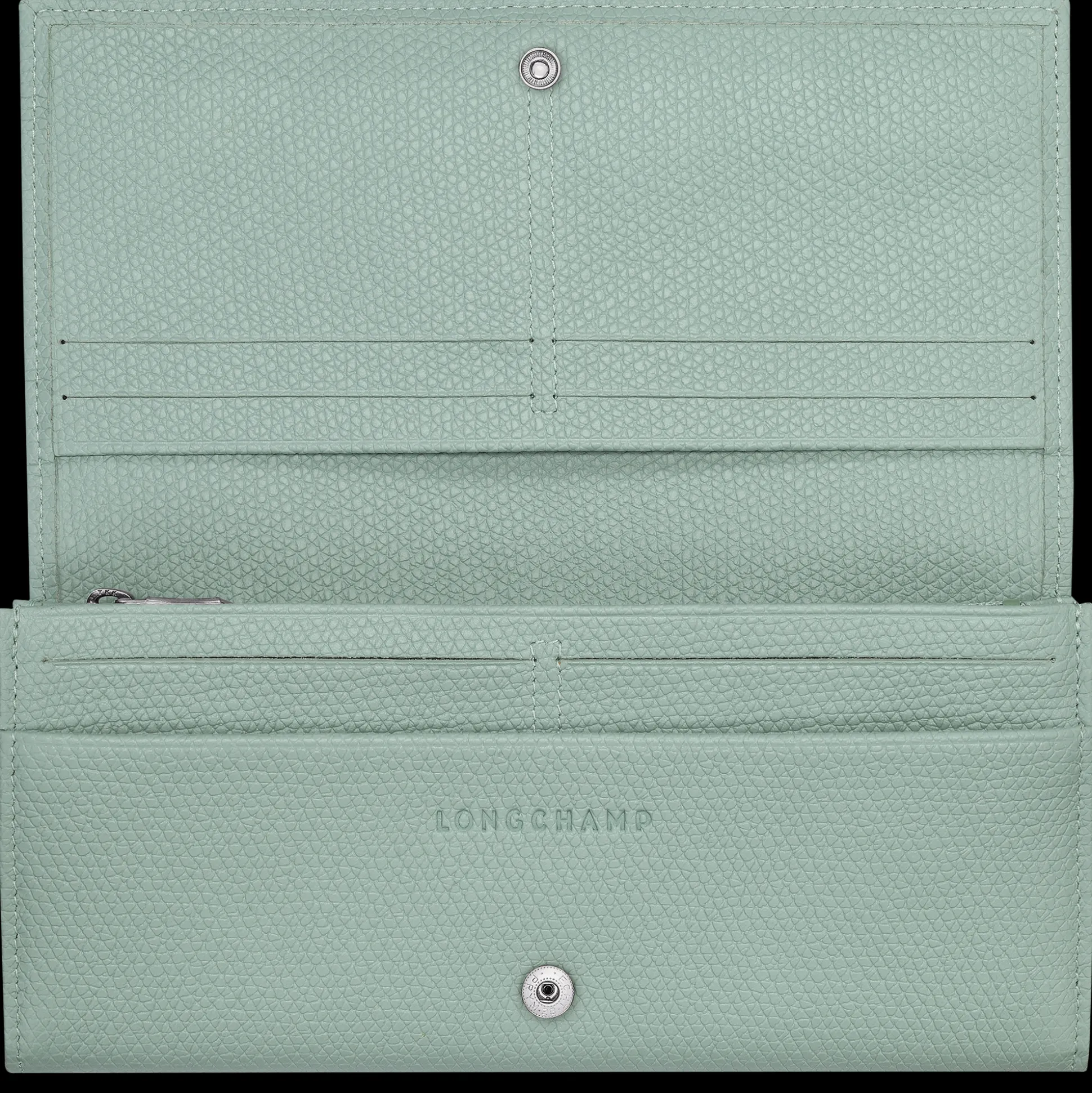 portafoglio_con_patta_le_roseau_pelle__verde_pallido_1.webp Clearance Longchamp Portafoglio con patta Le Roseau Pelle - Verde Pallido VerdePallido