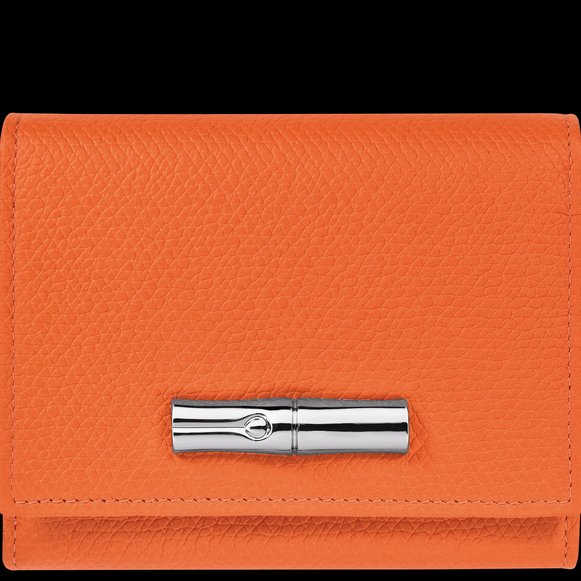 Hot Longchamp Portafoglio Le Roseau Pelle - Arancio