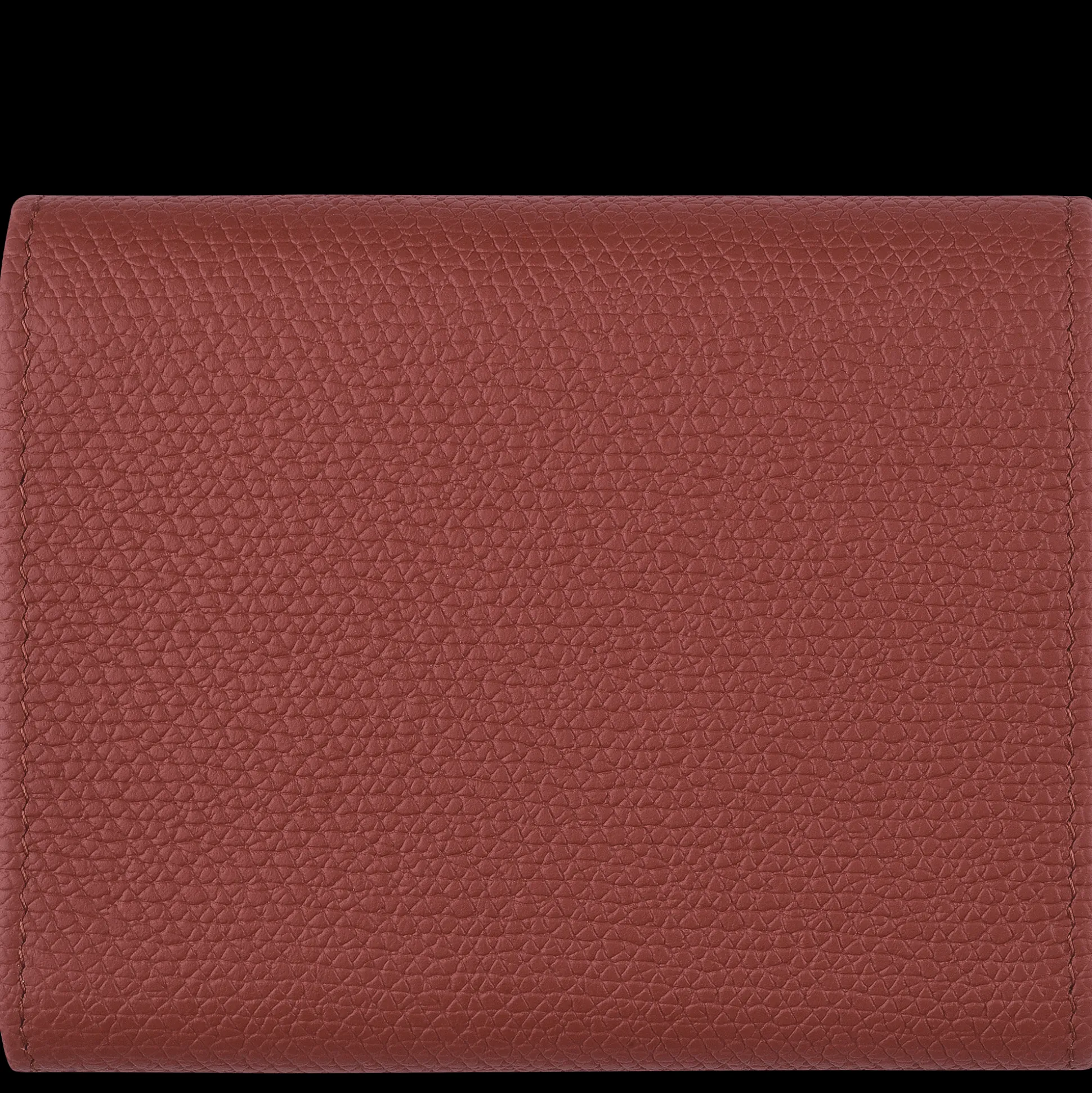 Outlet Longchamp Portafoglio Le Roseau Pelle - Castagna