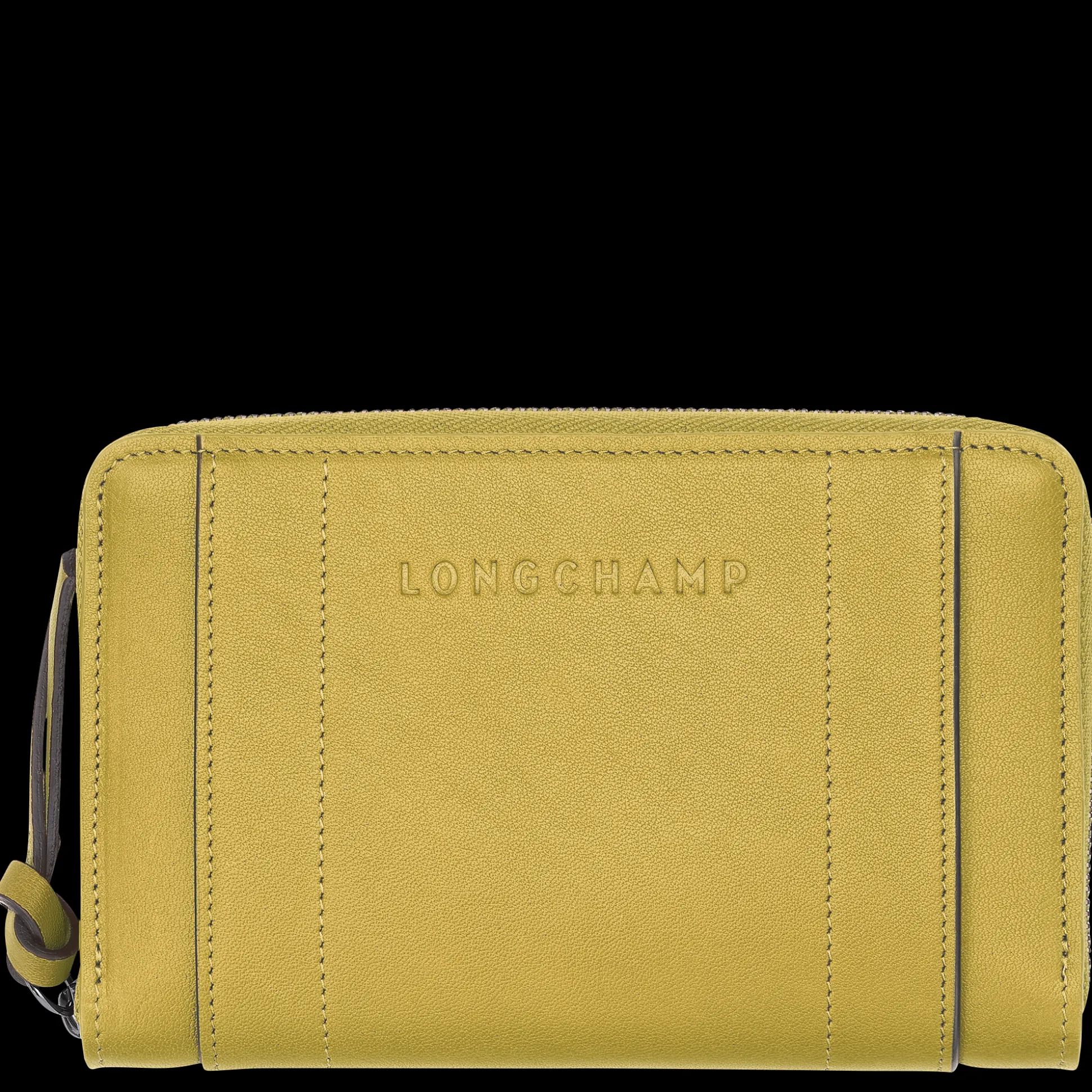 Hot Longchamp Portafoglio 3D Pelle - Zenzero