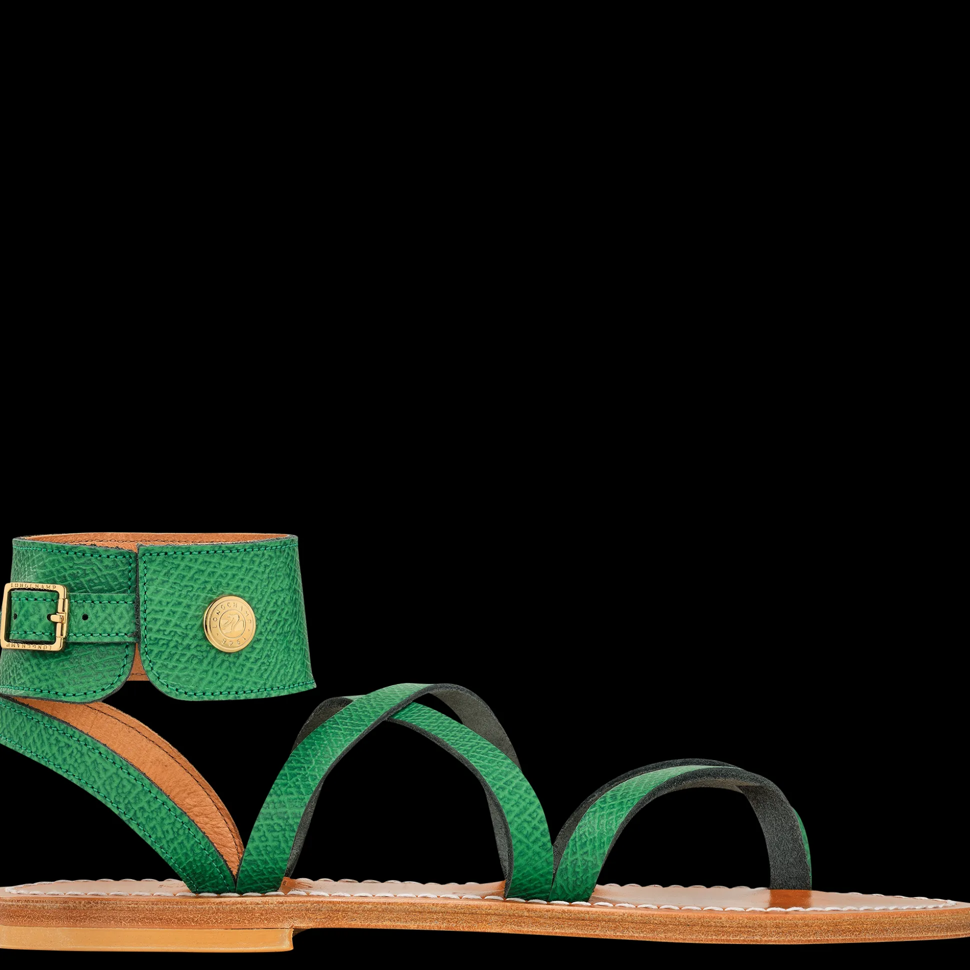Online Longchamp Sandals Verde