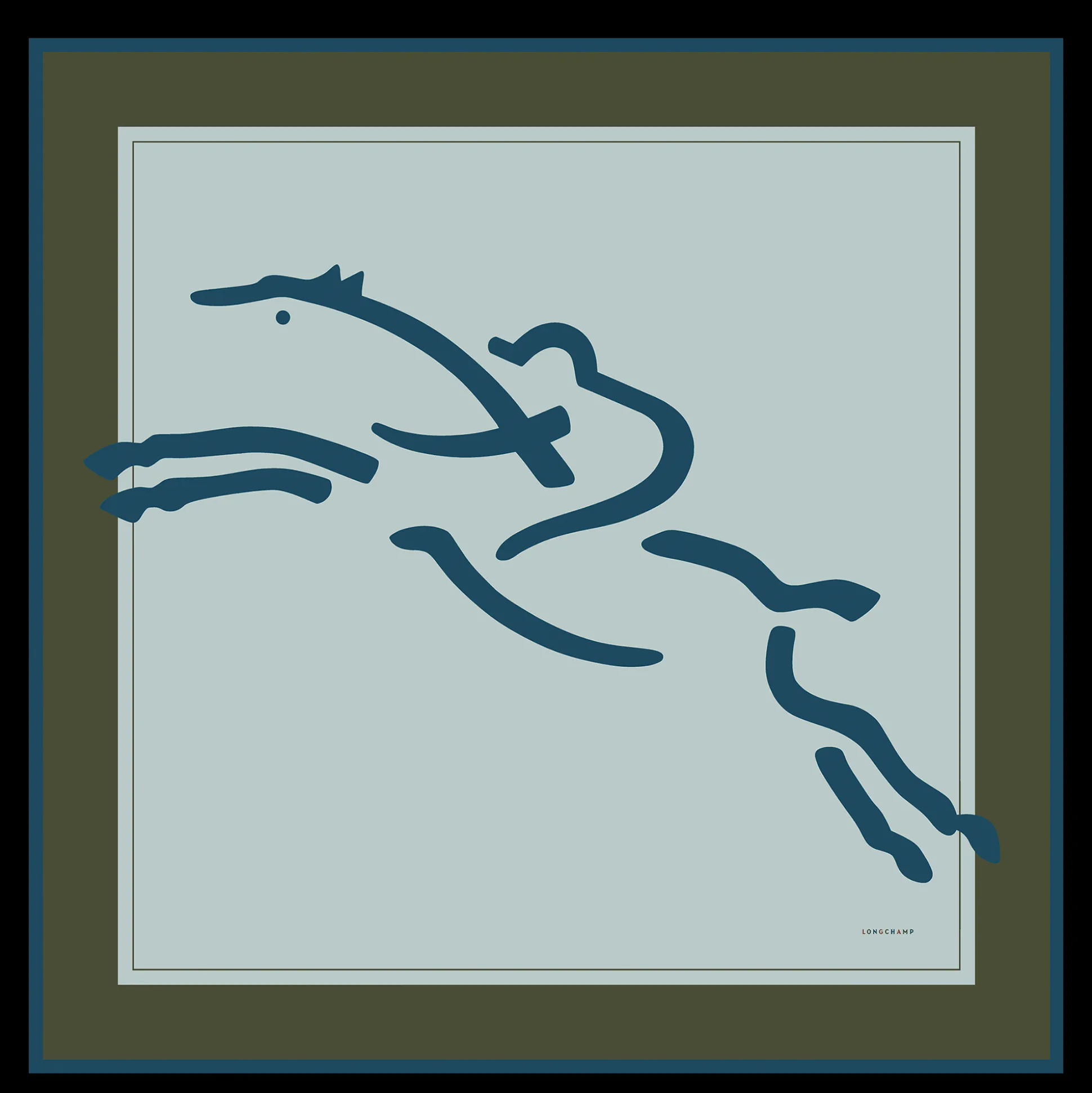 Online Longchamp Scialle Schizzo Misto lana - Grigio