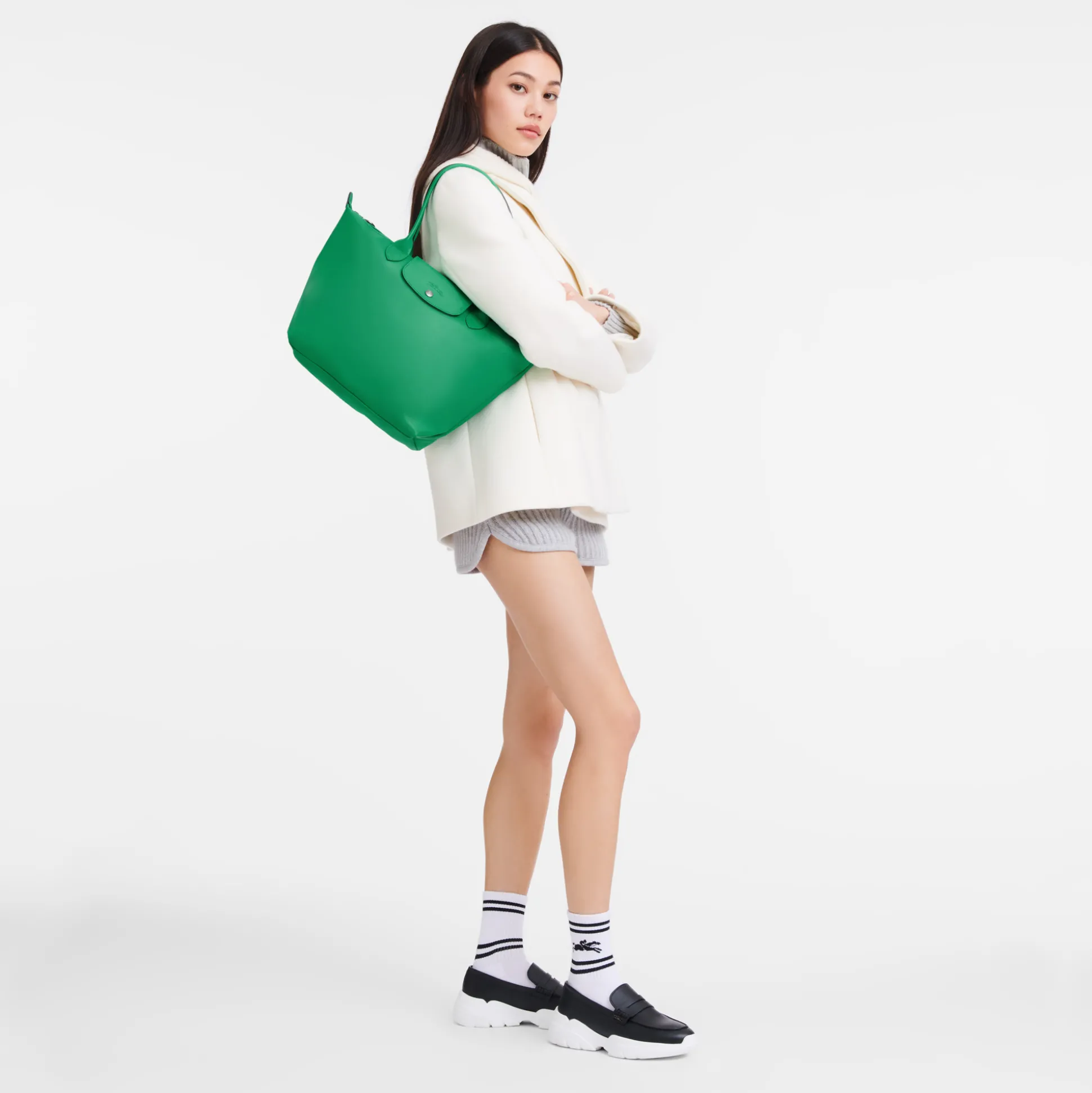 New Longchamp Shopping bag M Verde