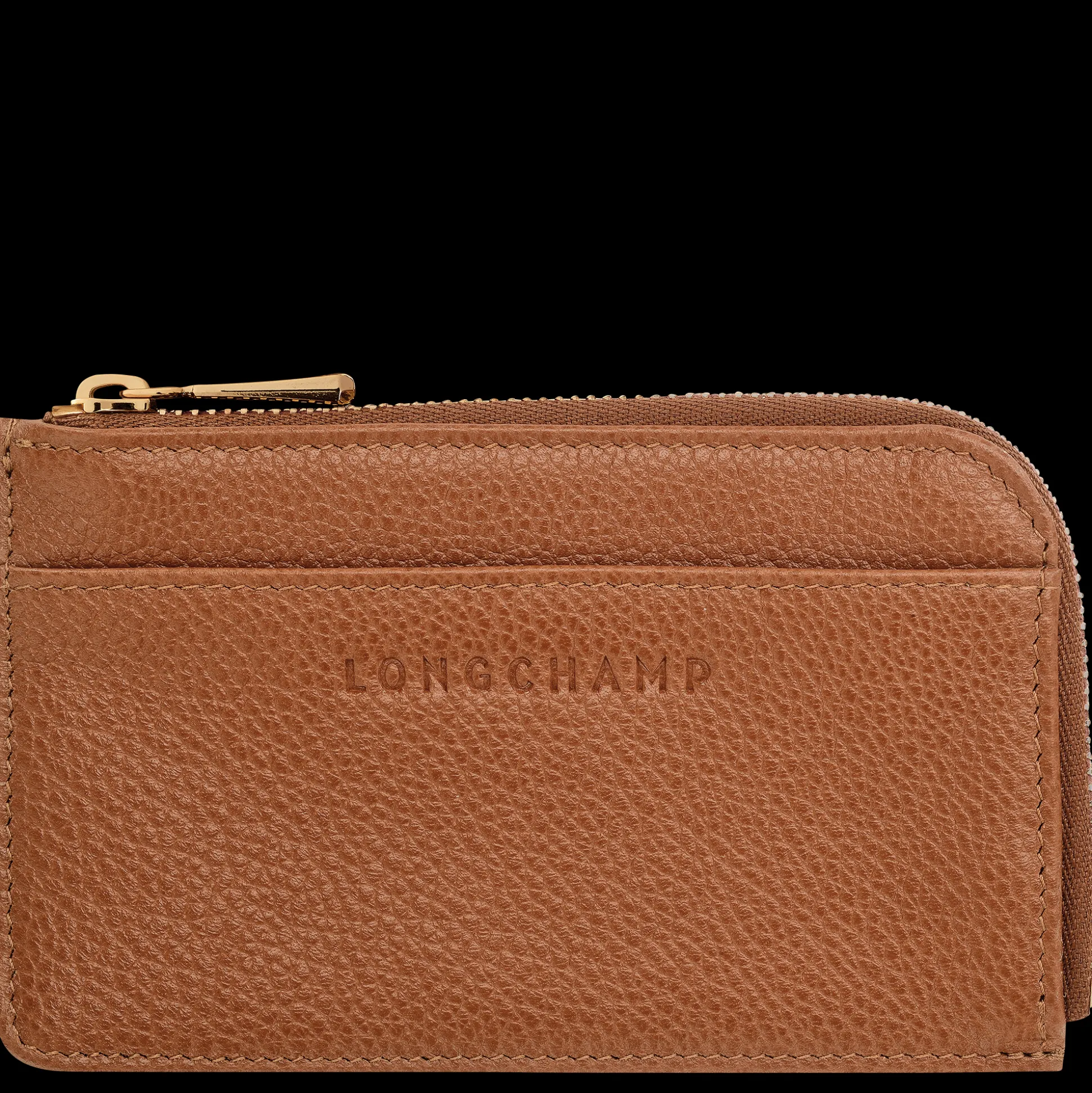Shop Longchamp Tarjetero Caramello
