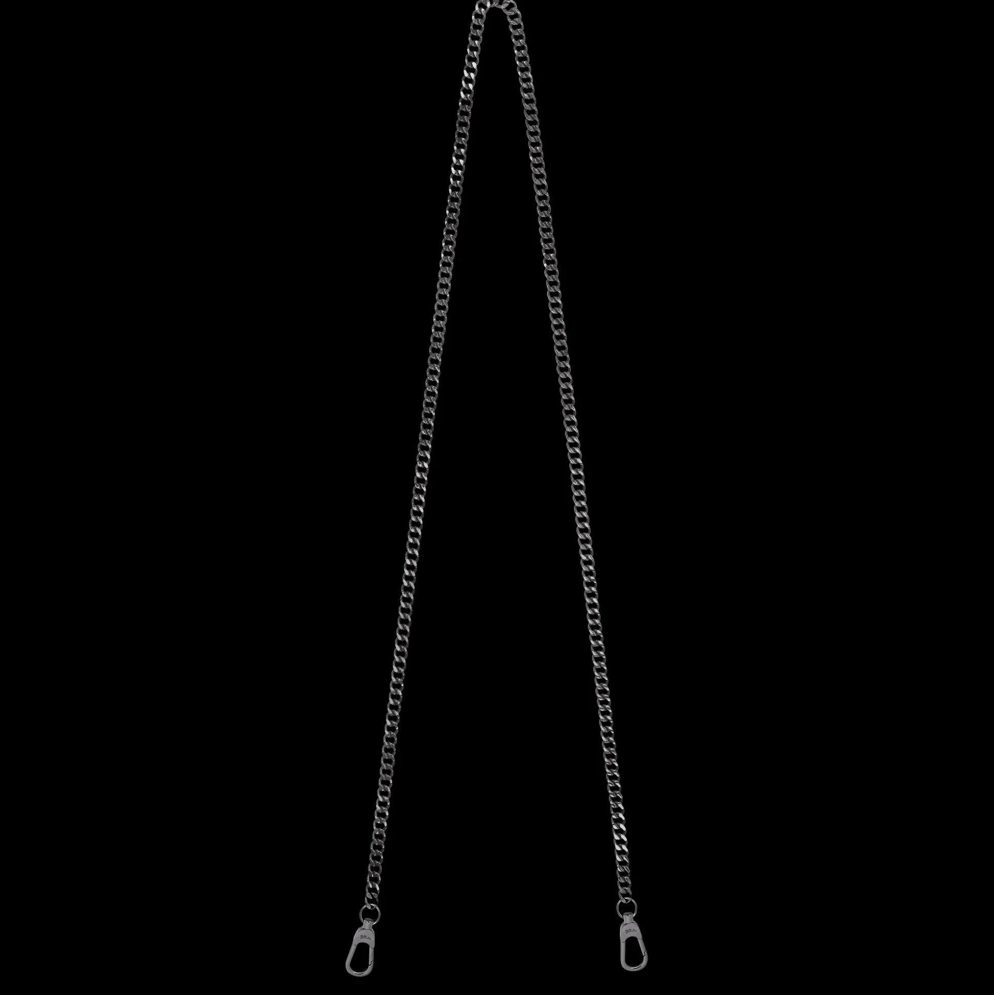Store Longchamp Tracolla chaîne Metallo - Black Metal BlackMetal