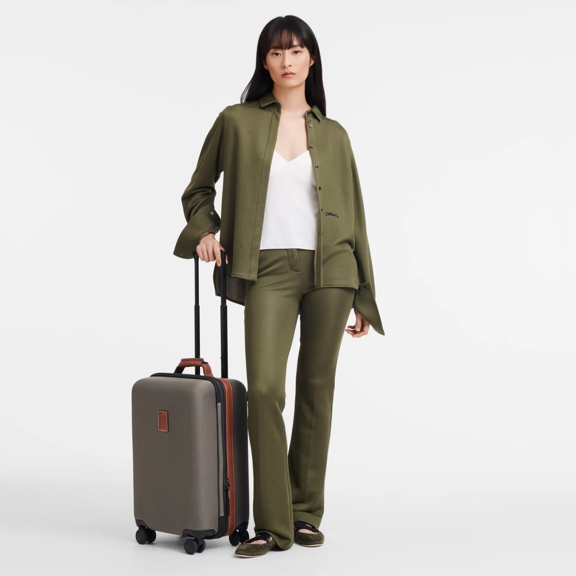 New Longchamp Valigia S Marrone