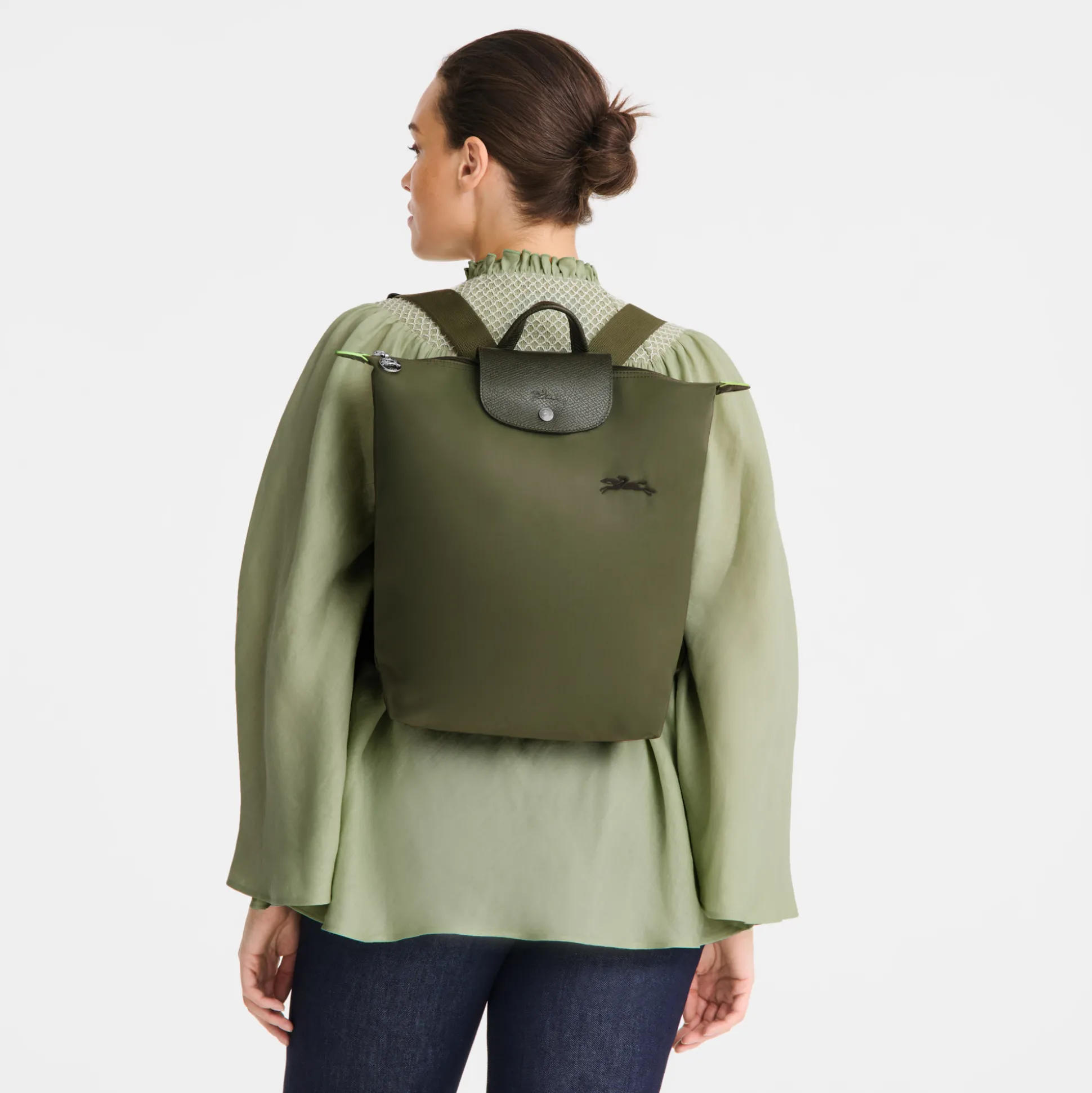 Online Longchamp Zaino M VerdeForesta